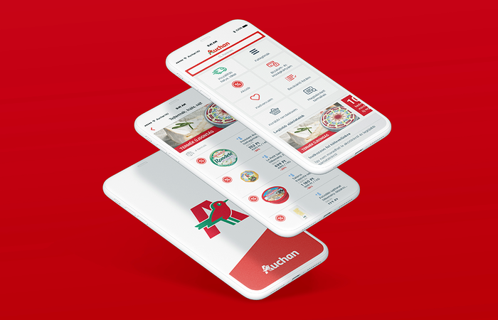 Mobilshop applikációt fejlesztettünk az Auchan Magyarország számára